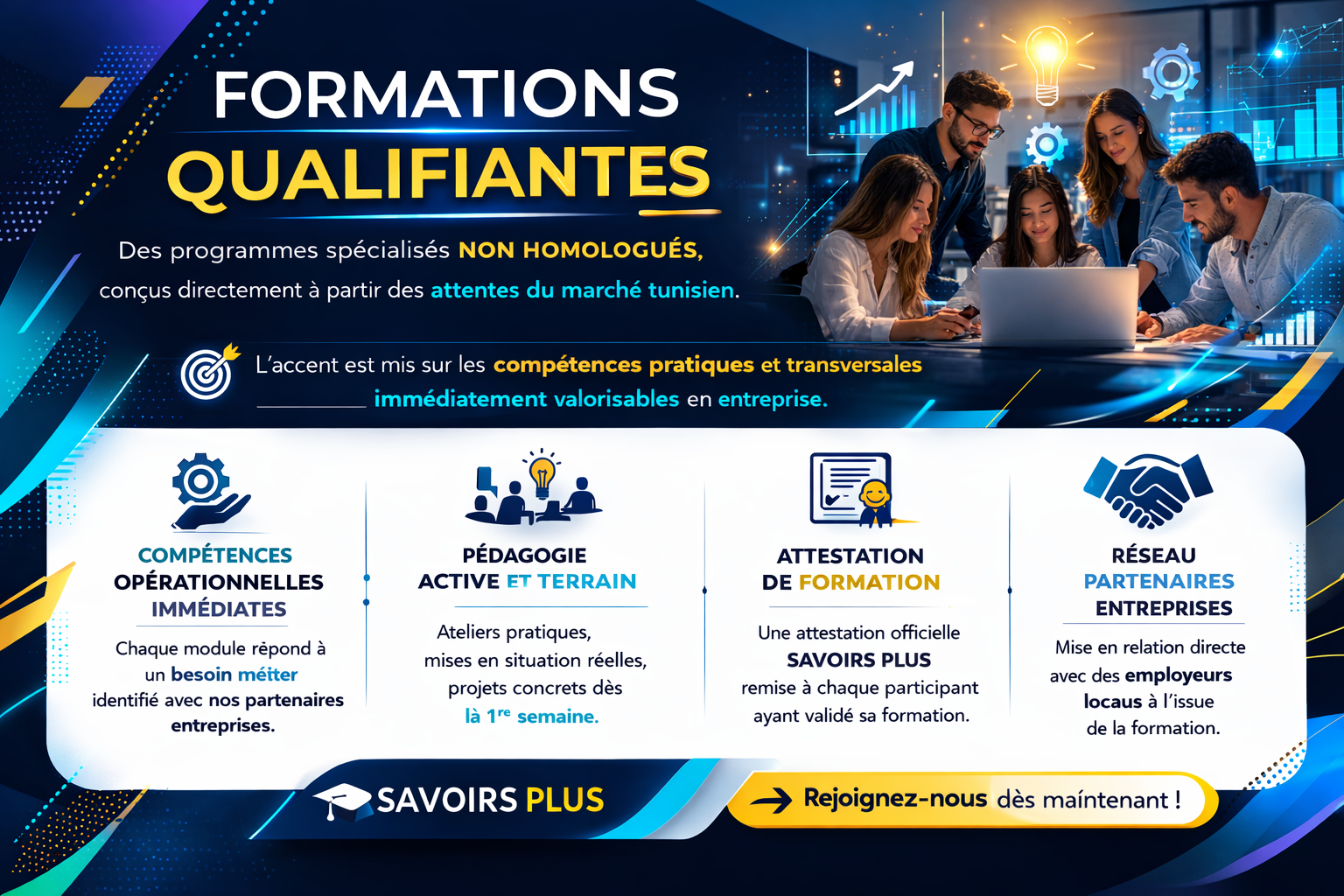 Formations qualifiantes SAVOIRS PLUS